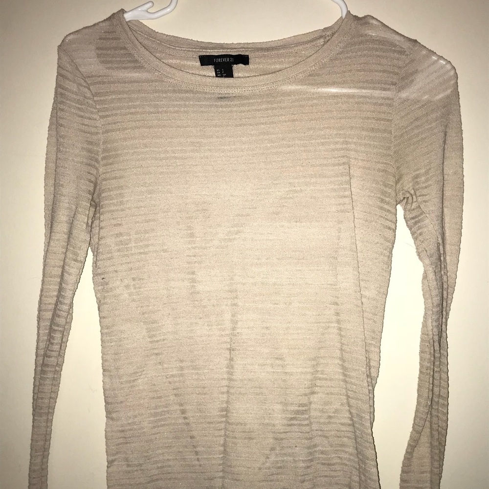 Sheer Tan Long Sleeve